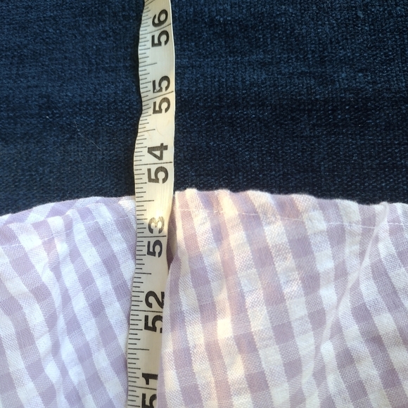 Rujuta Sheth Stella Dress Womens Large Ube Chex Cottagecore Prairie Boho - Picture 11 of 11